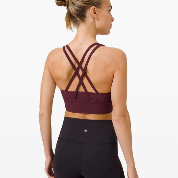 Lululemon Cassis Energy Longline Ribbed Bra - Picture 3 of 6